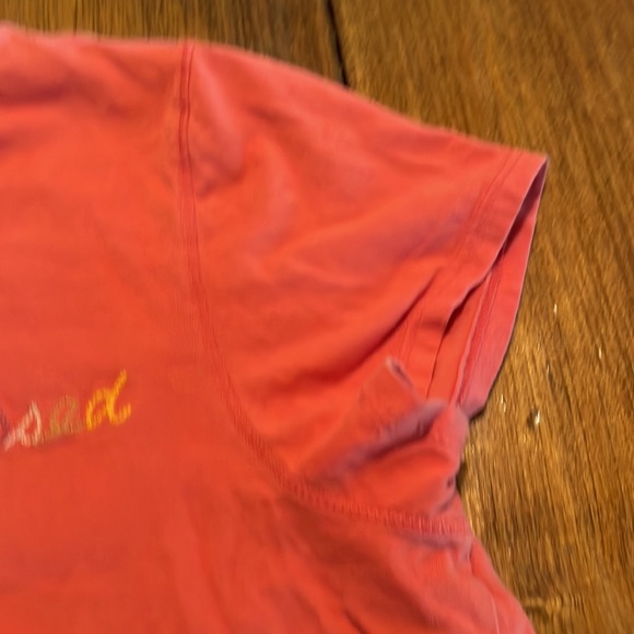 Universal Thread Tee Womens M Orange Embroidered Logo Casual Cute Basic - Picture 7 of 7